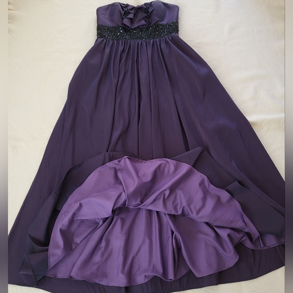 Maggie Sottero Dresses & Skirts - Vintage Strapless Formal Maxi Gown Purple Size 14 Flirt By Maggie Sottero